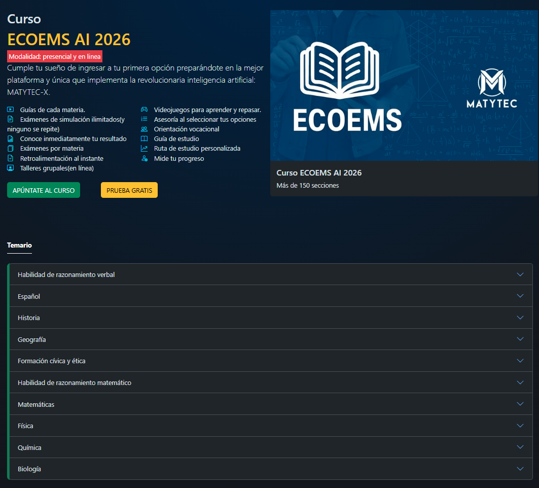 Clases y materiales de estudio